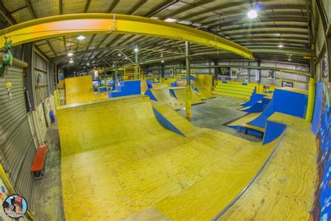 Indoor skatepark near me - 1) Ramp 1 Indoor Skatepark, Warrington. Located halfway between Manchester and Liverpool, Ramp 1 is a pretty easy journey for city-dwellers and locals alike. It caters for everyone with some awesome features, including a 165ft long plaza section and 112ft bowl. The simple beginner section boasts a ton of features to jib on and gain confidence ...